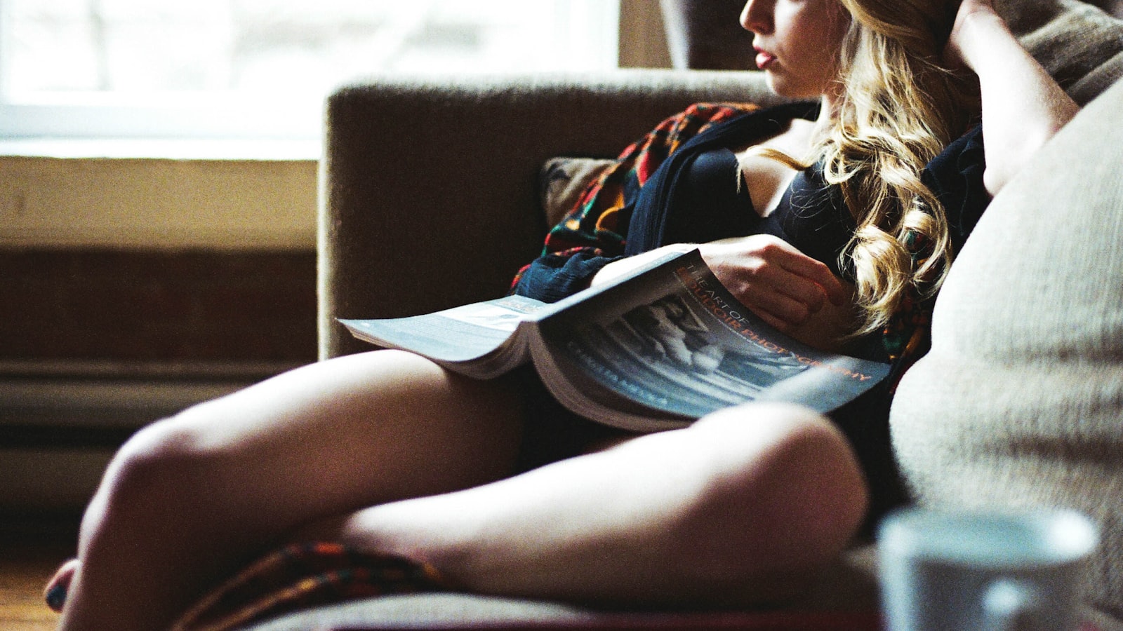 Woman Reading a Magazine