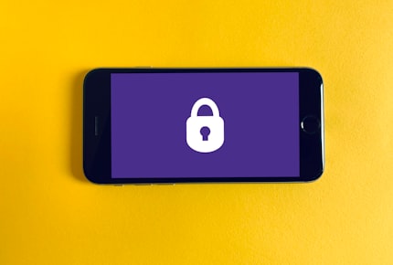 An image of an iPhone with a lock on the screen
