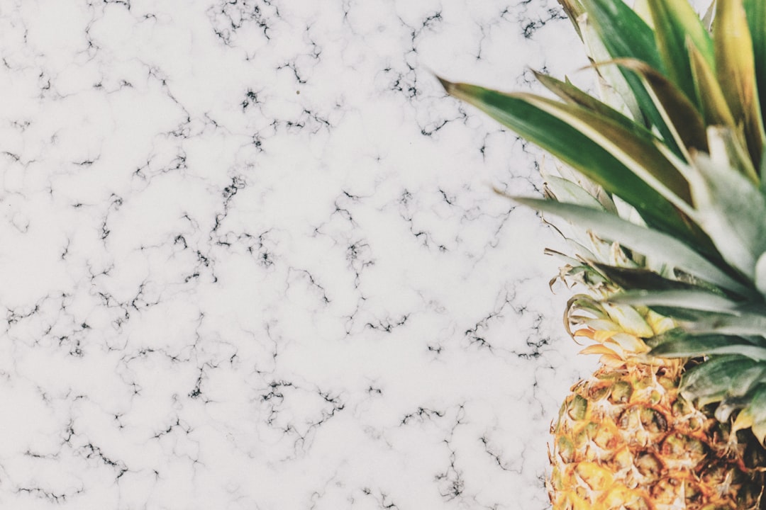 stock photos of pineapples and lots of copy space