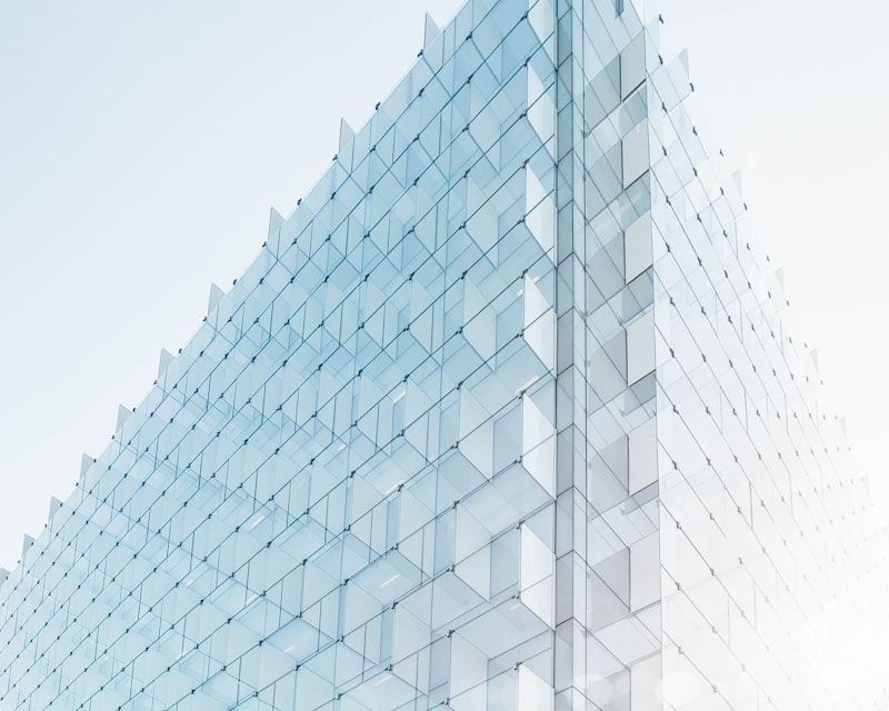 Glass plate facade edge, Madrid, Spain by Joel Filipe